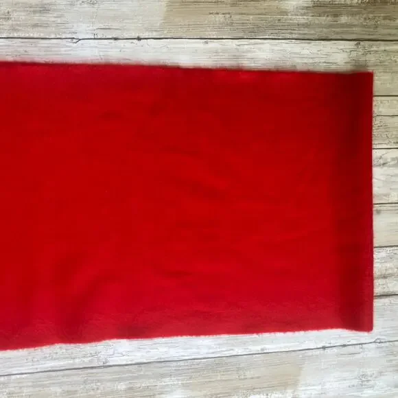 BEGG Scotland Cashmere Scarf 12” x 60” Arran Regal Red NEW Luxury Preppy